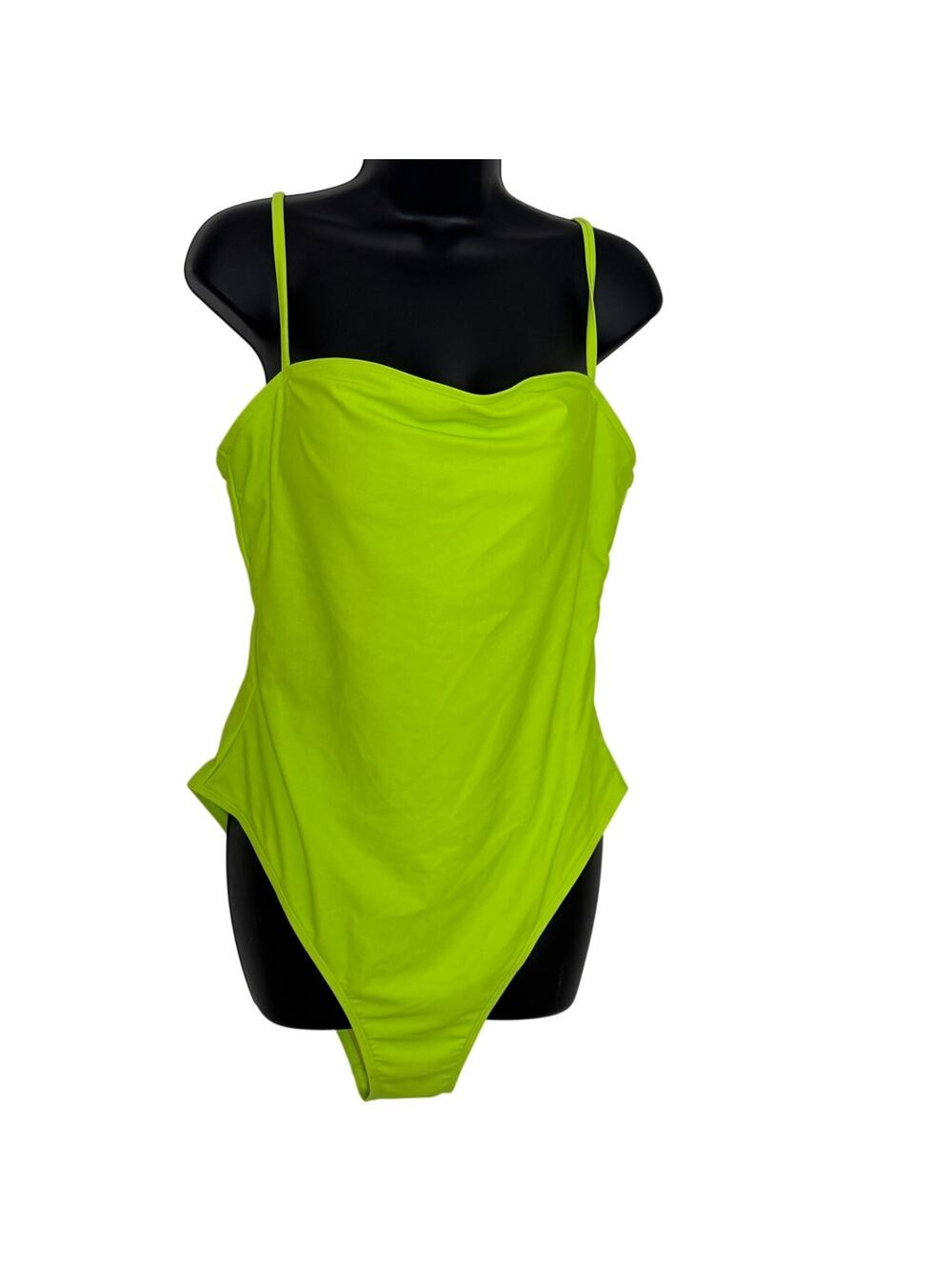 RELLACIGA Yellowish Green Bright Women's adjustable strap One Piece Swimsuit